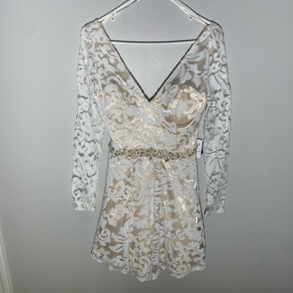 Masquerade brand party dress.